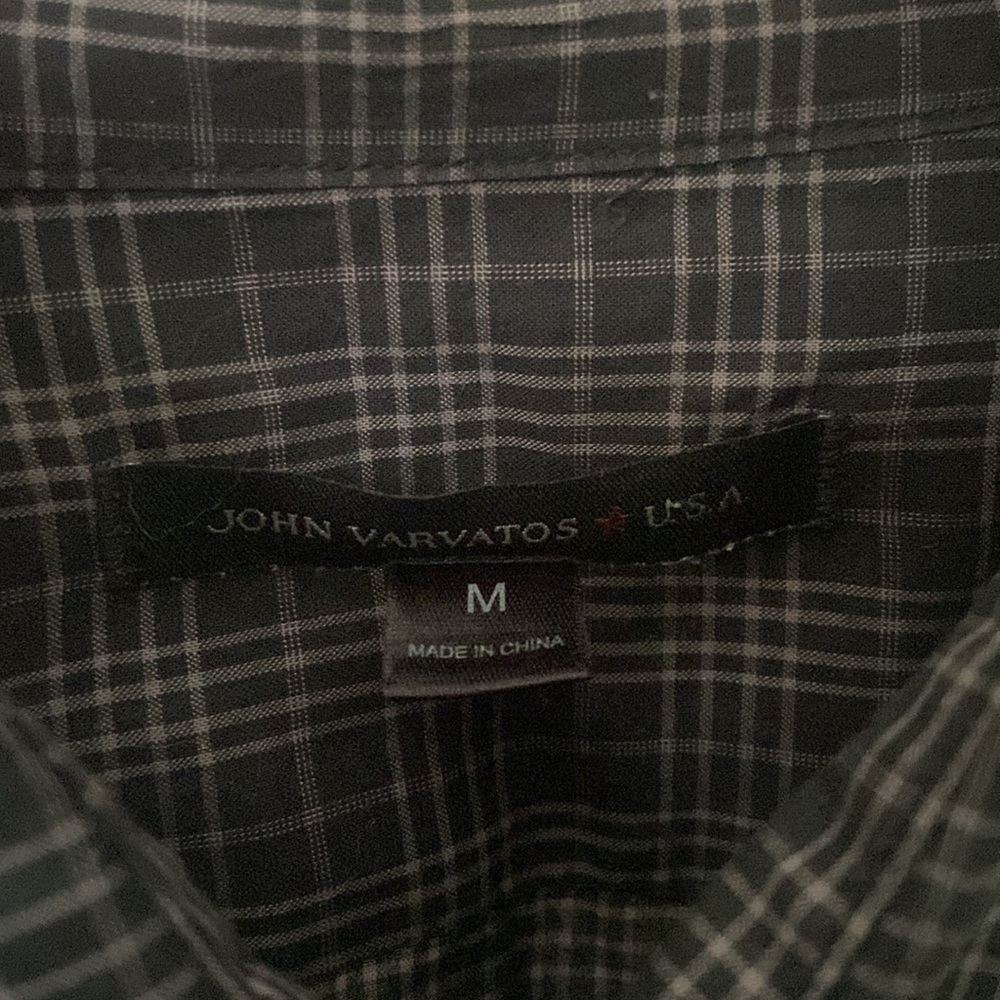 Black and grey john Varvatos dress shirt - Picture 2 of 3